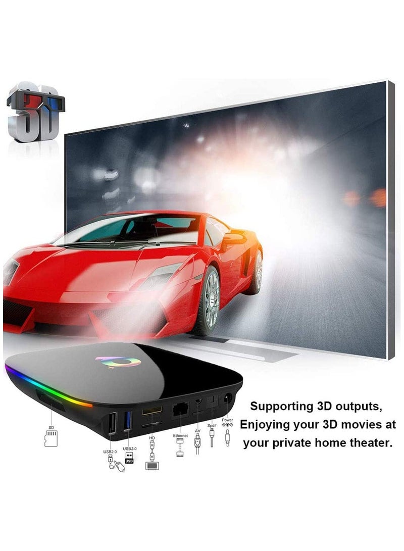 جوشبيرغ جهاز تلفزيون ذكي - أندرويد 10 - سعة 4 جيجابايت + 32 جيجابايت - أجهزة بث للتلفزيون - جهاز استقبال شبكي - يدعم دقة 6K H.265 HD - مشغلات وسائط بث مع جهاز تحكم عن بُعد. - Image 5