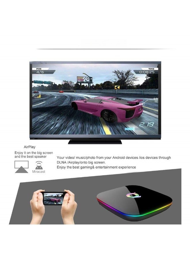 جوشبيرغ جهاز تلفزيون ذكي - أندرويد 10 - سعة 4 جيجابايت + 32 جيجابايت - أجهزة بث للتلفزيون - جهاز استقبال شبكي - يدعم دقة 6K H.265 HD - مشغلات وسائط بث مع جهاز تحكم عن بُعد. - Image 4