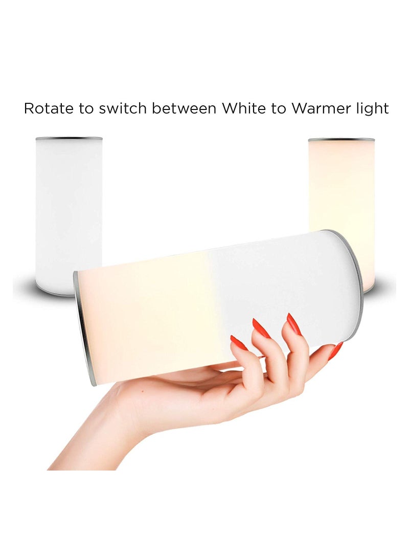 ESKY Reverse Lamp Portable Led Lamp Rechargeable Battery Lamp with USB Outdoor Wireless Light with Handle Warm and Cool Light Brightness Adjustment Function Modern Design - Image 4