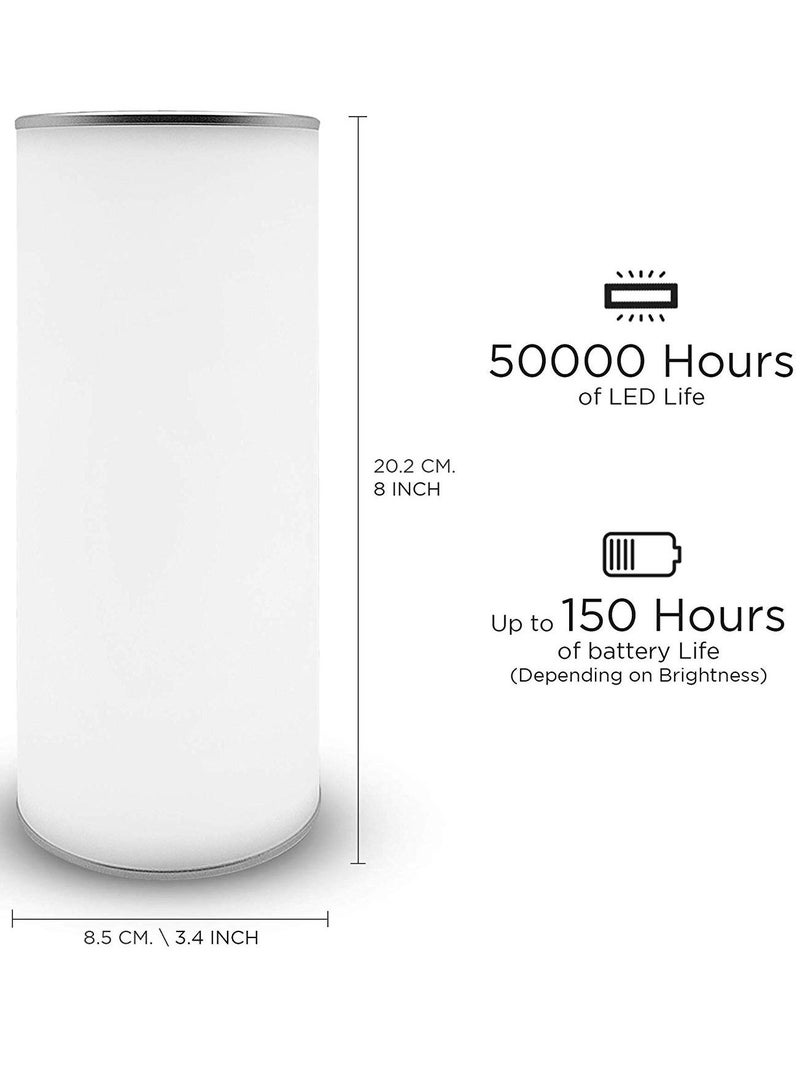 ESKY Reverse Lamp Portable Led Lamp Rechargeable Battery Lamp with USB Outdoor Wireless Light with Handle Warm and Cool Light Brightness Adjustment Function Modern Design - Image 3