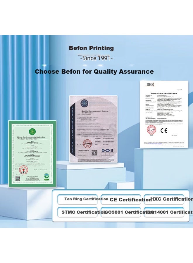 Befon Deyin 110mm*300m Single-axis Carbon Ribbon, Two-pack, Mixed Base Carbon Ribbon, Barcode Printer Special Ribbon, Label Tape, Thermal Transfer Label Printer Universal Carbon Ribbon - Image 2