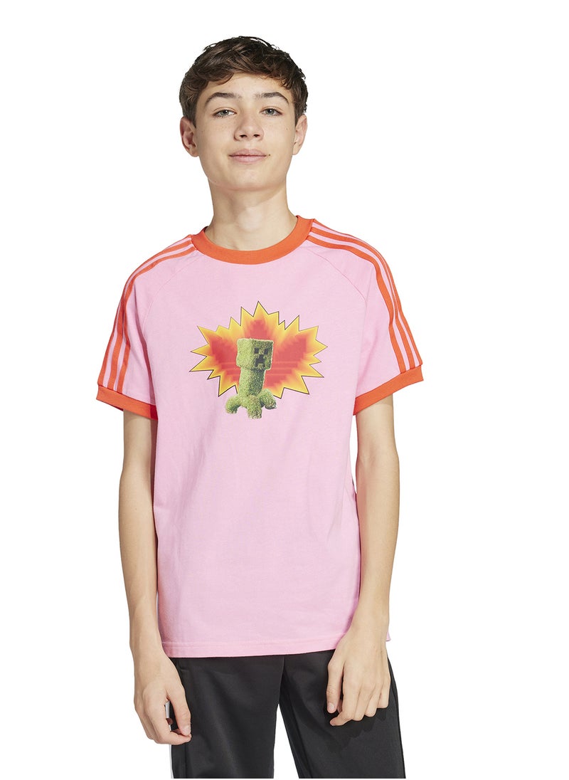 Adidas Kids Minecraft Graphic T-Shirt  - Image 3