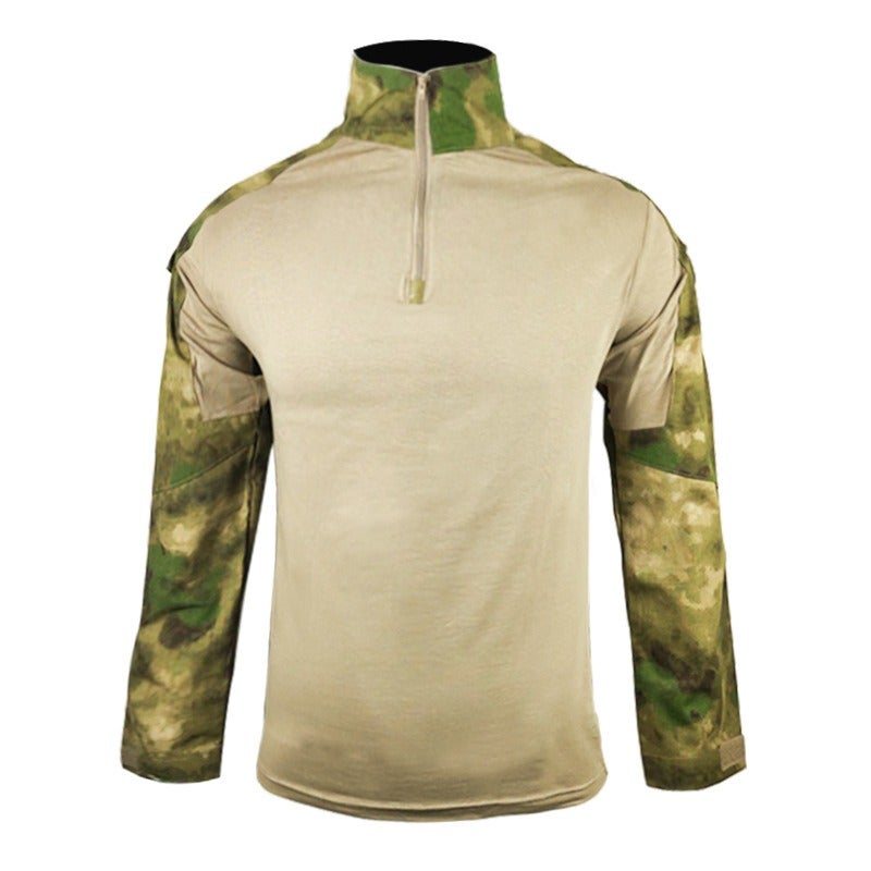 PFZL Outdoor Tactical Frog Suit Long Sleeve Spring Cycling Training Shirt Stretch T-Shirt Top for Boys - Image 1