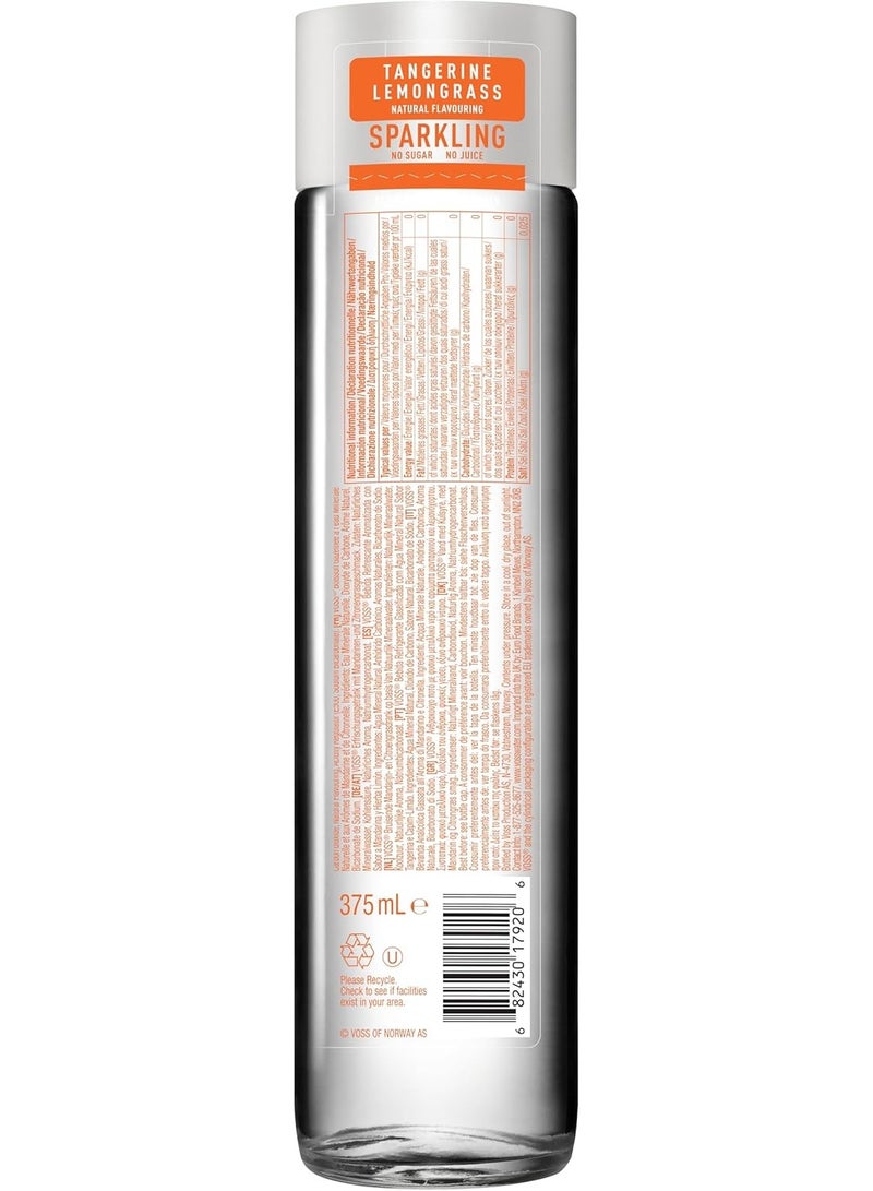Voss Tangerine Lemongrass Flavoured Sparkling Water, Pack of 12 x 375ml VOSS Original Glass Bottles, Zero Calories, No Sugar, Naturally Sourced - Image 5