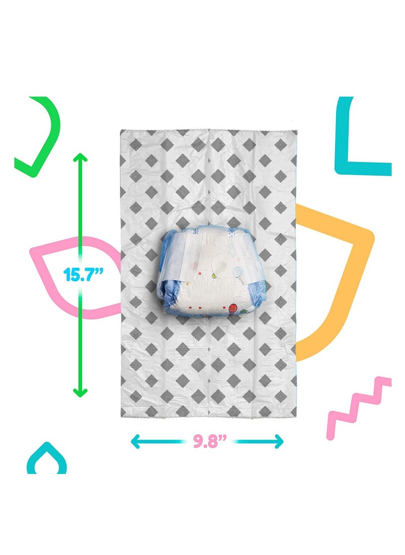 LuQu Baby Circle Disposable Diaper Bags(PINK), Biodegradable Waste Bags 10 Refill Rolls/150 Bags with Dispenser, Convenient and Quick Diaper Disposal, Unscented  - Image 2