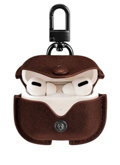 AirPods 3 Leather Case with Keychain – Compatible with Apple AirPods 3, Brown