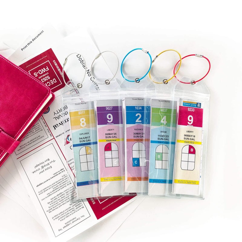 Jollyants Cruise Luggage Tag Holder for Royal Caribbean & Celebrity 5 Pack, Cruise Ship Essentials 2025 Waterproof, Cruise Must Haves Durable - Image 5
