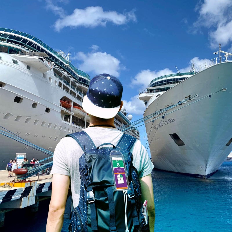 Jollyants Cruise Luggage Tag Holder for Royal Caribbean & Celebrity 5 Pack, Cruise Ship Essentials 2025 Waterproof, Cruise Must Haves Durable - Image 2