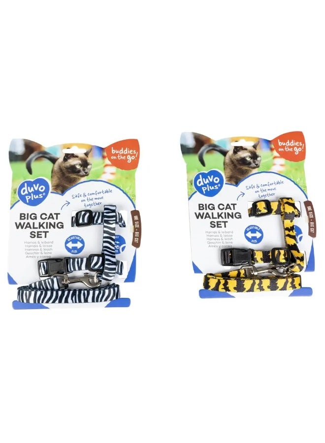 Duvo + Duvo+ Big Cat Walking Set Zoo Mixed Colors 30-50cm / 12Mm - 125cm - Image 2