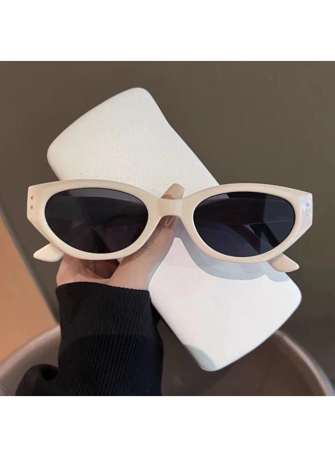 Generic New Ladies Narrow Frame Sunglasses Wind Small Frame Future Technology Sense Cat's Eye Sunglasses Sunshade Sunglasses 