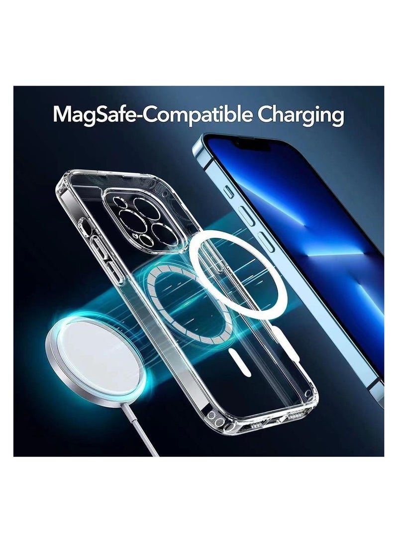 Ultra Thin iPhone 15 Pro Max Clear Case with Mag Safe, Shockproof Protection, Anti Yellowing, iPhone 15 Cover Clear, Shock Absorption, Hard iPhone 15 Back Cover, Cell Phone Case iPhone 15 Case Clear  - Image 5