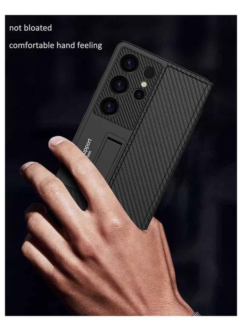 general Compatible Samsung Galaxy S25 Ultra Phone Case, Deluxe Leather Flip Wallet Phone Case with Card Slot, Galaxy S25 Ultra Shockproof Protective Stand Cover - Image 3