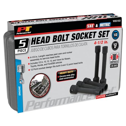 Performance Tool W83183 5pc Head Bolt Socket Set - Image 4
