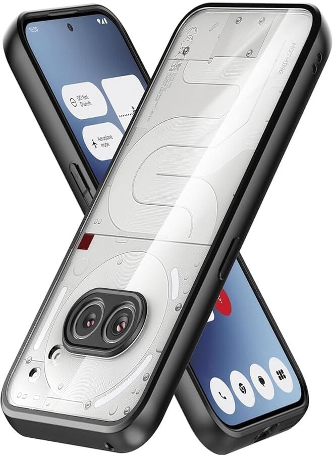 Generic Clear Case for Phone Nothing (2a) / None Phone (2a) Plus, Clear Hard PC Back and Soft TPU Bumper [No Yellowing] Slim Shockproof Protective Case Fit Thin Cover None Phone (2a) 2024 