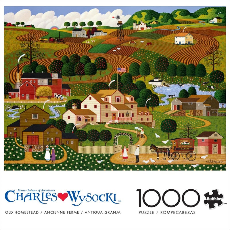 Buffalo Games - Charles Wysocki - Old Homestead - 1000 Piece Puzzle - Challenging Puzzle Perfect for Game Nights - Finished Size is 26.75 x 19.75 - Image 3