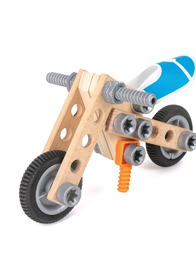 Hape Hape Build ’n’ Drive Motorbike Set | Building and Construction Toy Motorcycle, For Kids Ages 3+ Years