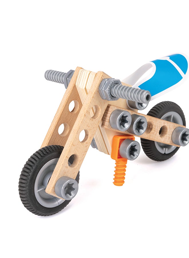 Hape Build ’n’ Drive Motorbike Set | Building and Construction Toy Motorcycle, For Kids Ages 3+ Years - Image 2