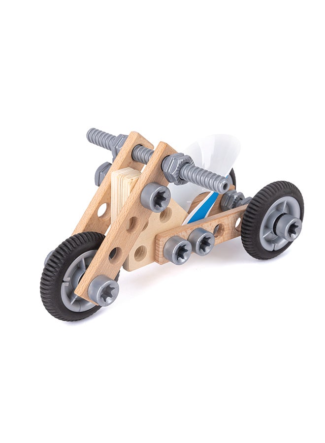 Hape Build ’n’ Drive Motorbike Set | Building and Construction Toy Motorcycle, For Kids Ages 3+ Years - Image 4