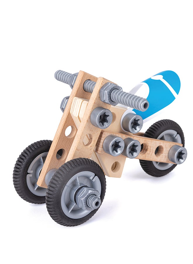 Hape Build ’n’ Drive Motorbike Set | Building and Construction Toy Motorcycle, For Kids Ages 3+ Years - Image 3