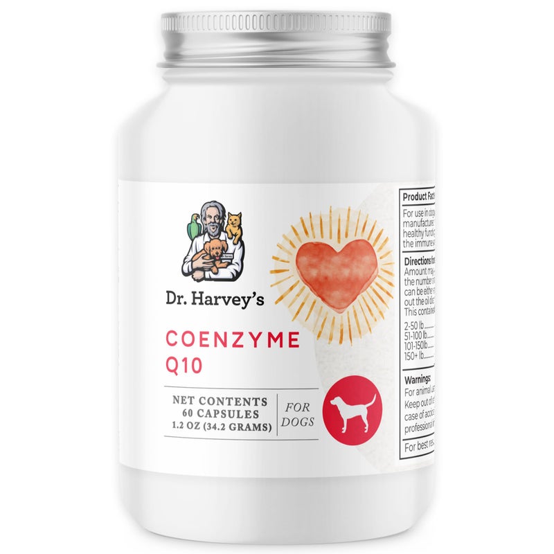 Dr. Harvey's Coenzyme Q10 - Heart & Cardiovascular Support Supplements for Dogs, 60 Capsules - Image 1
