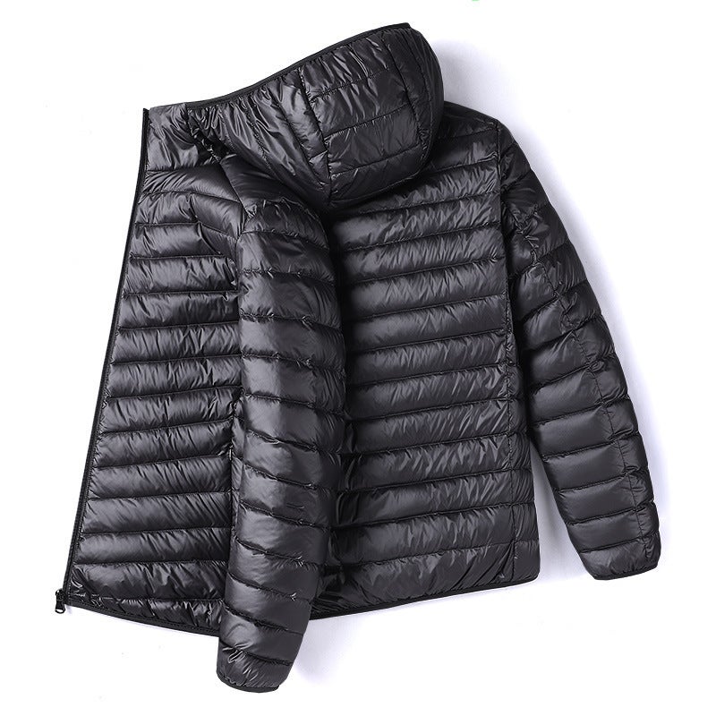 Generic Special Offer Lightweight Unisex Down Jacket for Men Black [hooded cotton-padded jacket]]
