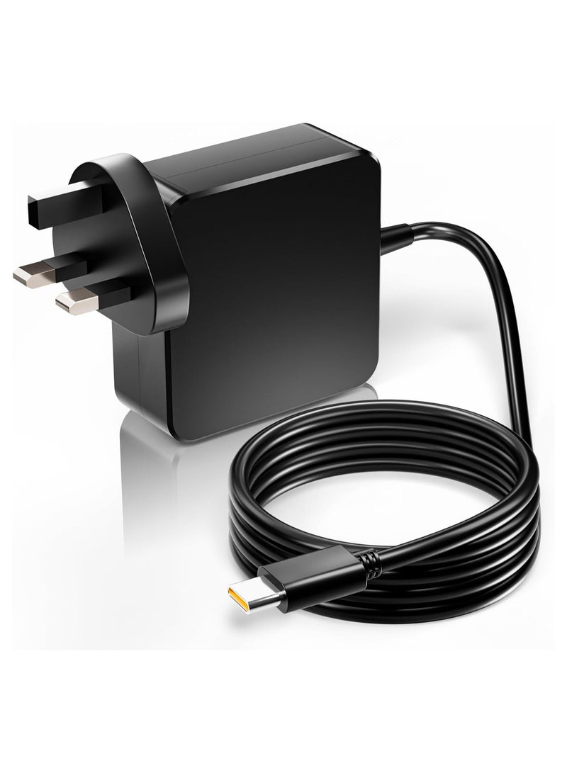 ماكس باور شاحن 65 واط USB C، شاحن كمبيوتر محمول USB C لأجهزة Lenovo ThinkPad وYoga وChromebook وSteam Deck وHuawei Matebook وMacBook Air/Pro وHP وDell وAcer وAsus وSamsung - Image 1