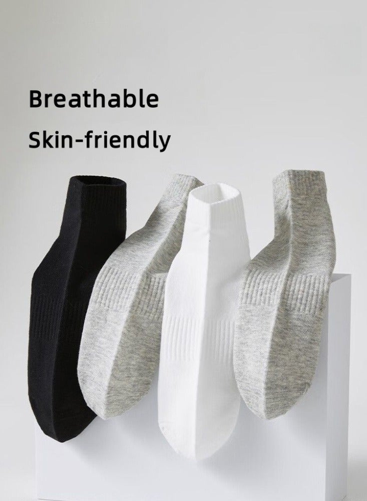 حِرَاس 6 أزواج جوارب رجالية منخفضة - جوارب كاحل قطنية 100% خفيفة الوزن، مريحة ومانعة للانزلاق لارتداء يومي مثالي، للرياضة والعمل والاستخدام اليومي (متعددة الألوان) - Image 4