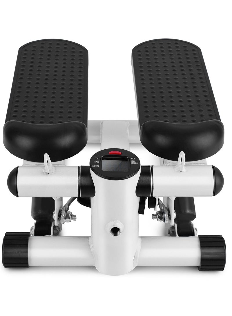 DubaiGallery Mini Stepper Trainer Adjustable Height Stepper Exercise Machine with Resistance Bands and LCD Monitor Air Climber Stepping Fitness Machine - Image 2