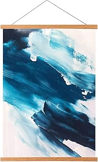 FALAMON 2 Pack Teak Wood Magnetic Poster Frame Hanger, 11x14 11x17 11x22 Magnet Poster Frame for Posters, Prints, - Image 1