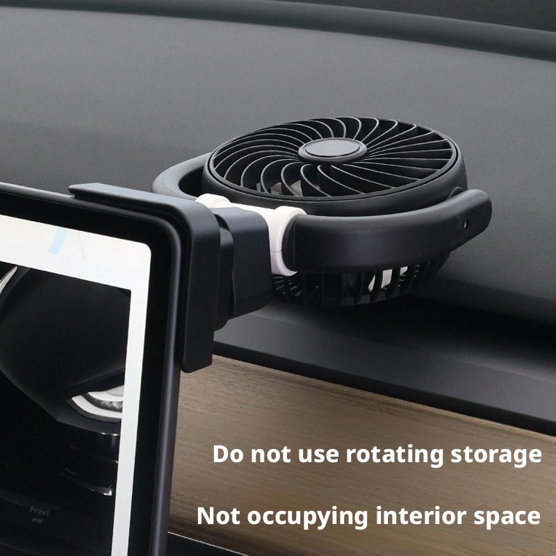 مروحة مزدوجة الرأس للسيارة USB 12V/24V مروحة تبريد محمولة - Image 3