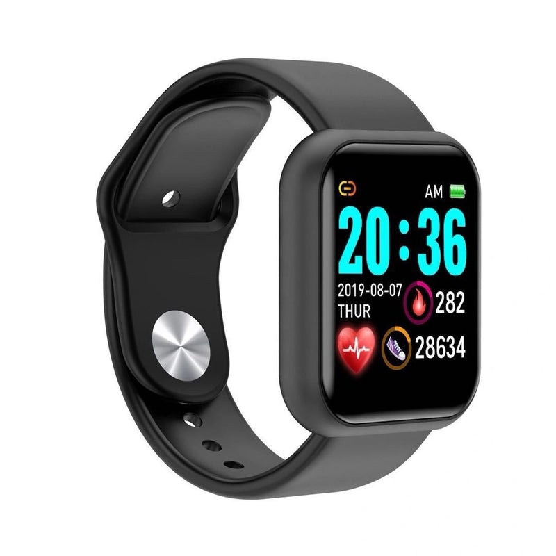 Y68 Smart Bracelet D20S Smart Bracelet Student Men's and Women's Sports Bluetooth Watch Gift New 1.44 inch black fitpro - Image 1