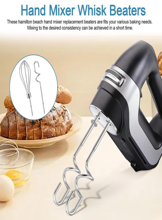 RO6G Hand Mixer Beaters/Dough Hook for Hamilton Beach Mixer Attachments 62682RZ 62632R 62630R 62633R Hand Mixer Attachments - 4Pack - Image 2
