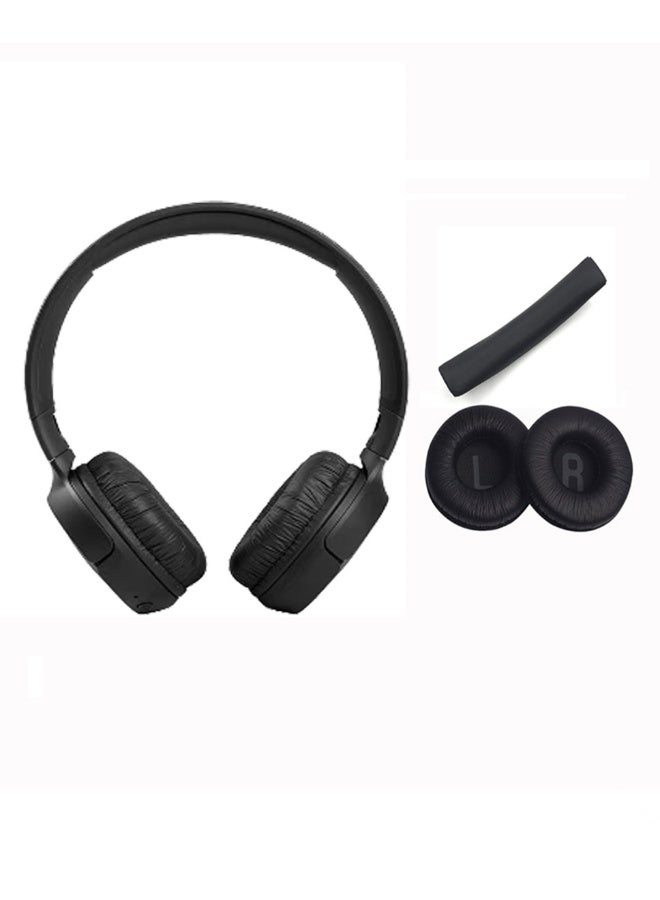 2 in1 PU Leather Headphone replacement ear pads for JBL Tune 510Bt/520Bt Black - Image 1