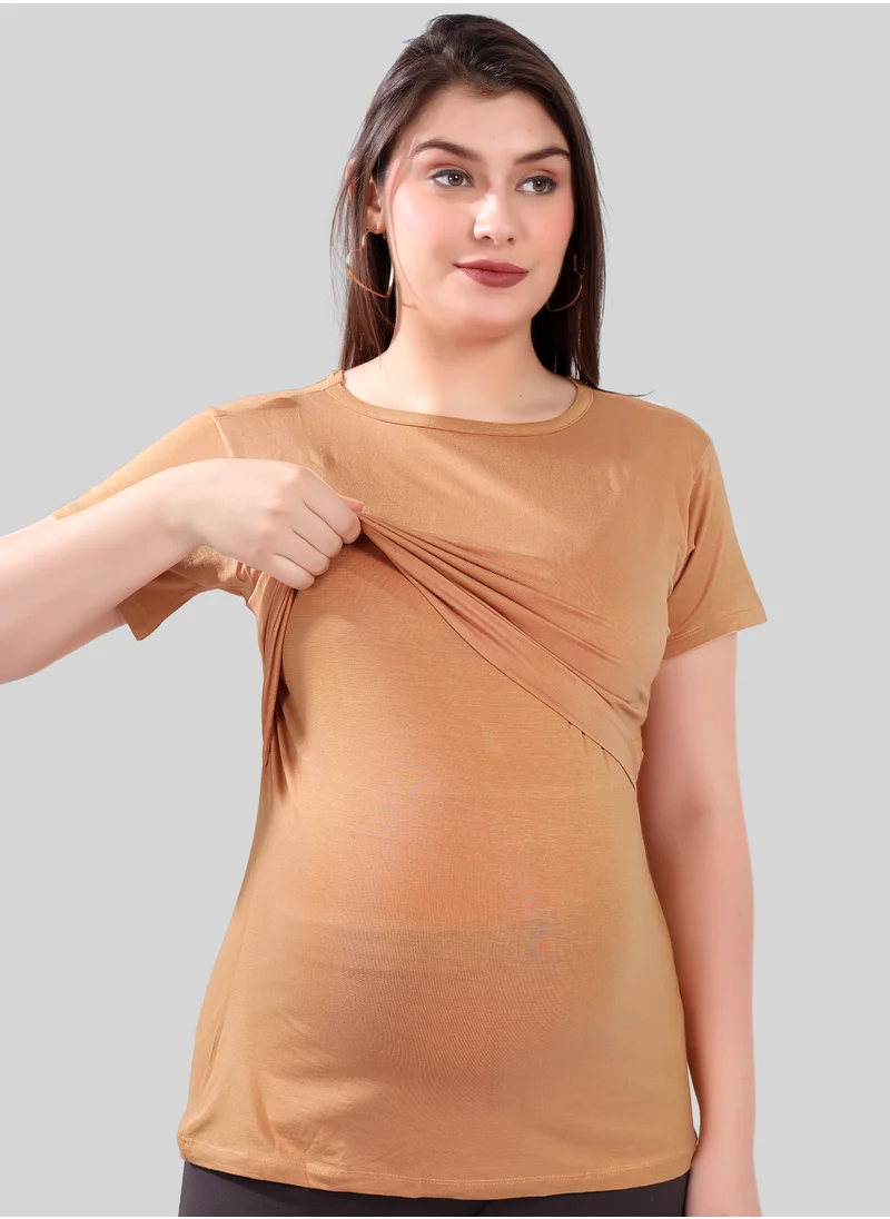 TUMMY TUMMY Maternity & Nursing Double Layered Pull-On Top Pack of 2pc