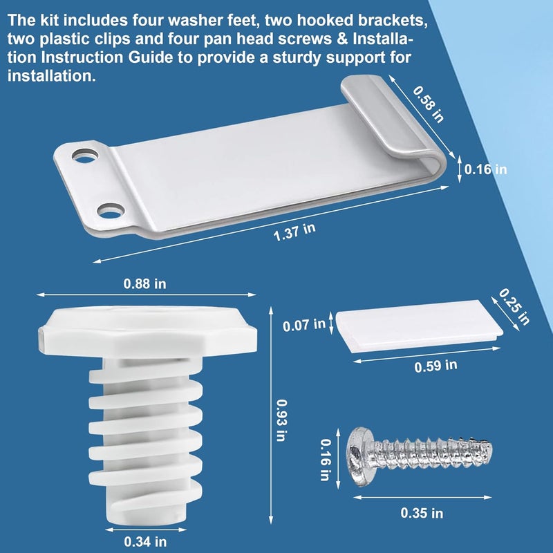 Romalon W10869845 Dryer Stacking Kit Compatible With Whirlpool Washer And Dryer Replace Number W10298318RP,1862761, 52774, AH3407625 By - Image 2