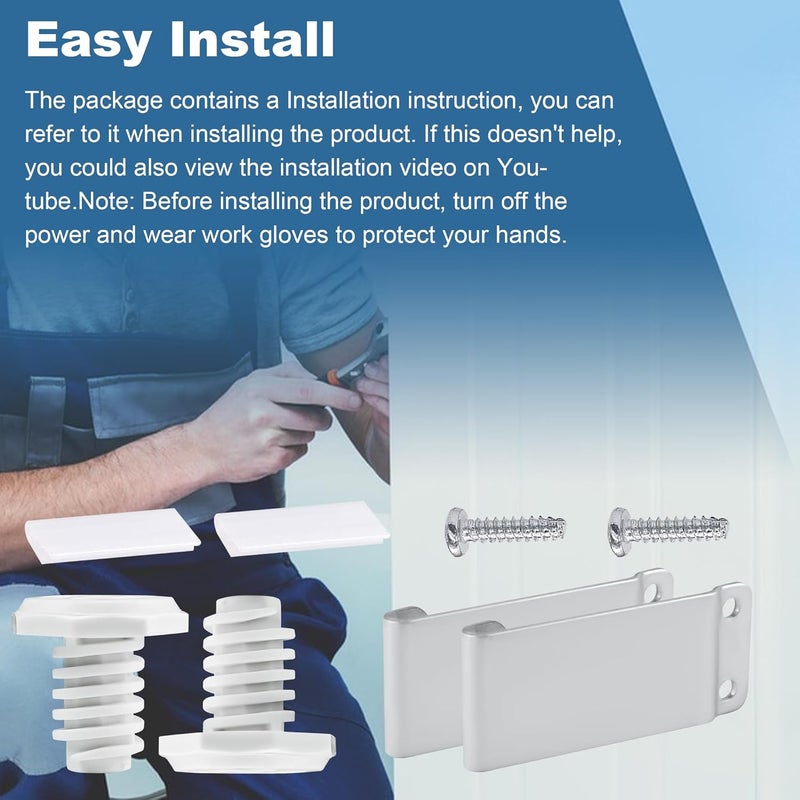 Romalon W10869845 Dryer Stacking Kit Compatible With Whirlpool Washer And Dryer Replace Number W10298318RP,1862761, 52774, AH3407625 By - Image 5