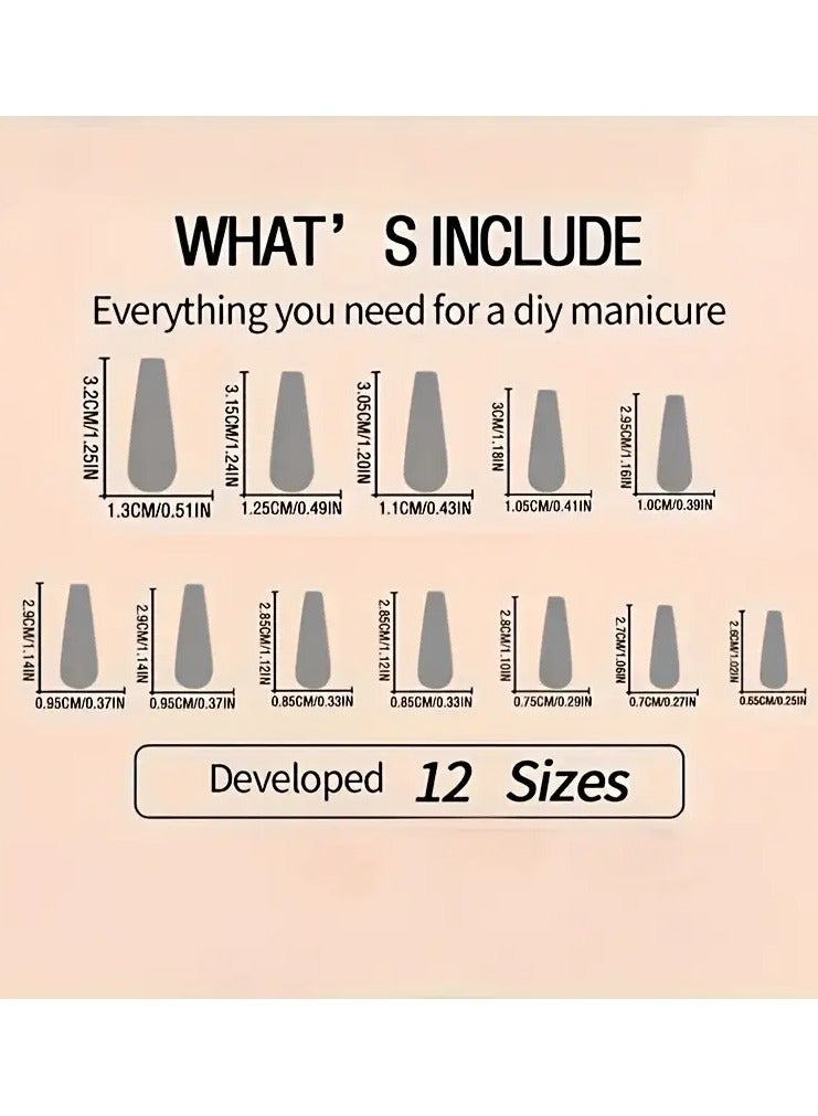 روزينو 24 قطعة طويلة الباليه فن الأظافر المجمد ، الخريف والشتاء الدافئ الأرجواني الإغاثة ثلاثية الأبعاد تصميم الأوراق الزهرة ثلاثية الأبعاد ، مناسبة لفن زخرفة الأظافر للنساء ، مع 1 قطعة من الغراء الهلام ومكشطة الأظافر ، الجمعة السوداء - Image 4