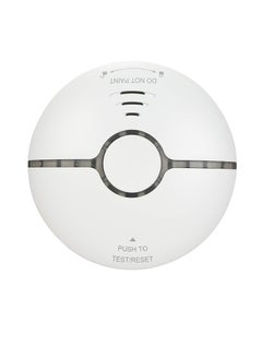 TUYA Wifi Smoke Detector, Smart Fire Alarm Sensor, Highly Sensitive Small Wireless Security Smoke Concentration Alarm, App Control Smart Home Smoke Detection Sensor, (1pc, White)  - Image 1