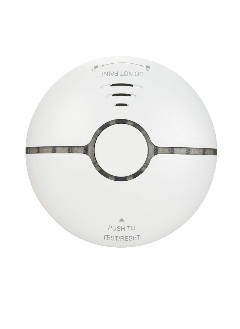TUYA - Wifi Smoke Detector, Smart Fire Alarm Sensor, Highly Sensitive Small Wireless Security Smoke Concentration Alarm, App Control Smart Home Smoke Detection Sensor, (1pc, White) - Image 1