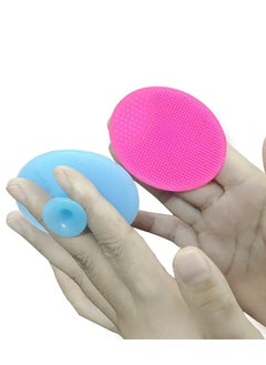 ORiTi 1PC Silicone Cleaning Brush Facial Brushes Bath Massage Pad Face Skin Cleaner Pore Deep Cleansing Brushes Shower Scrub Tool - Pink  - Image 4