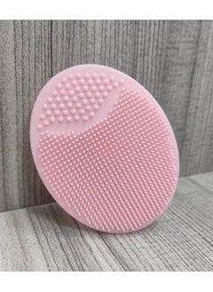 ORiTi 1PC Silicone Cleaning Brush Facial Brushes Bath Massage Pad Face Skin Cleaner Pore Deep Cleansing Brushes Shower Scrub Tool - Pink  - Image 1