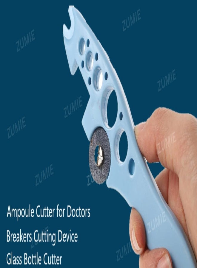 ZUMIE Ampule Breaker, Suitable for Home Daily or Medical Use, Cut The Ampoule Ampule Cutter with 5 Replaceable Grinding Wheels New ampoule Cutter (Multi Color,1 pcs) - Image 2