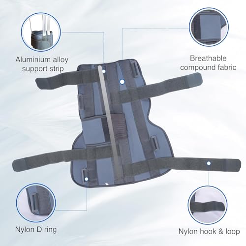 KUDIZE Knee Immobilizer Brace for Knee support for dislocation injuries ligament tear wraparound knee stabilizer splint for men & women (XL) - Image 4