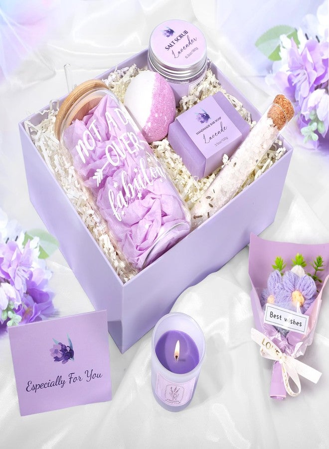 Frerdui Spa Gift Baskets for Women, Birthday Gifts for Women, Lavender Gifts Set, Relaxing Spa Gift Box, Bath and Body Gift Set for Her Mom Wife Sister, Friends, Self Care Gifts for Woman Mother's Day Gifts - Image 3