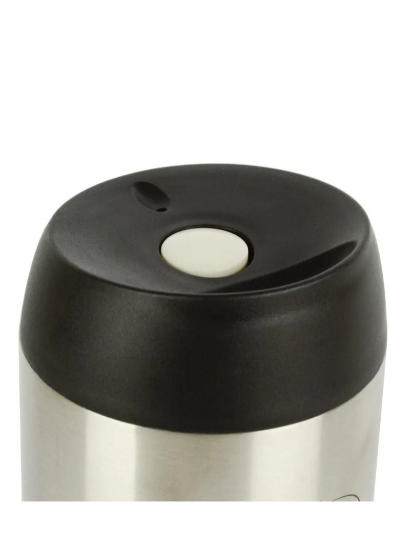BASURRAH 400ml Stainless Steel Thermal Coffee Mug – Thermal Travel Mug for Keeping Drinks Hot or Cold – Stainless Steel Mug with Leak-Proof Lid – Keeps Drinks Hot or Cold – Silver - Image 4