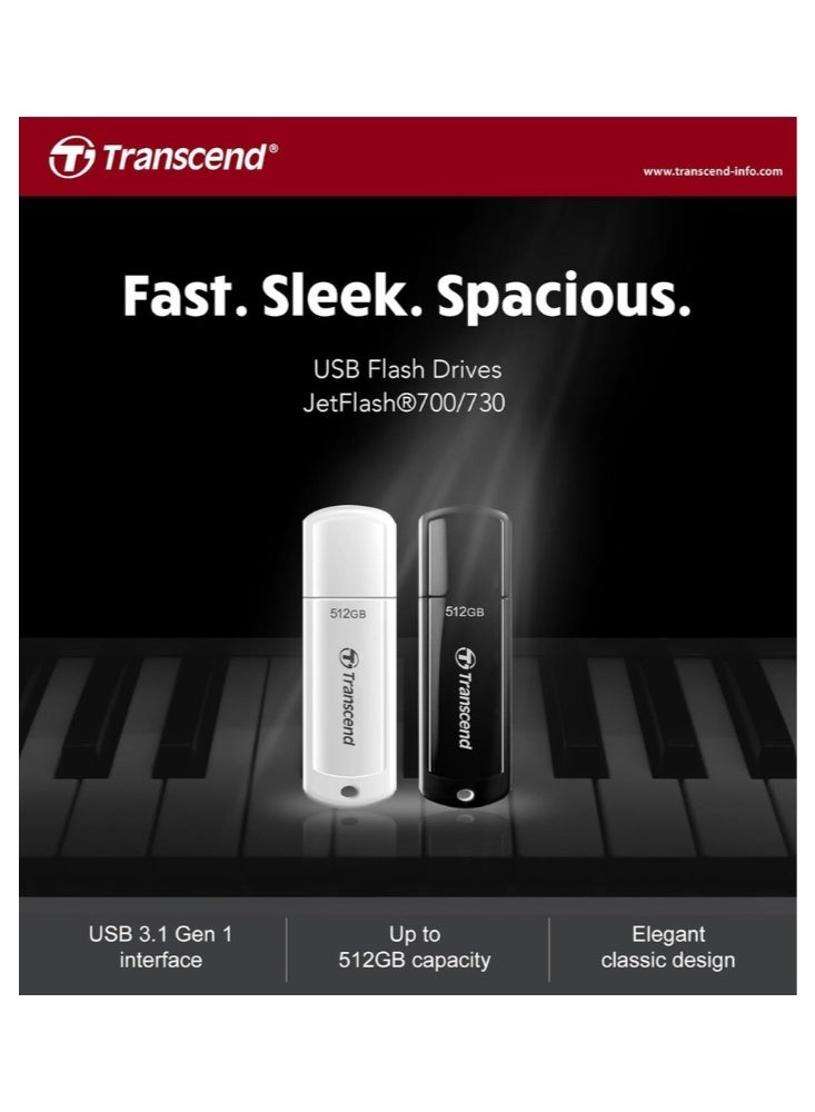 ترانسيند فلاش USB 3.1 Gen 1، 5 Gbps | JetFlash 730 | TS512GJF730 - Image 3