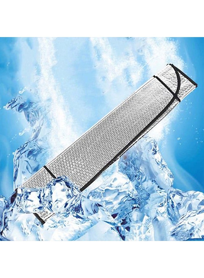 Car Sunscreen Insulation Sun Block Front Windshield Sunshade Block Shading Curtain Car Sun Visor - Image 2