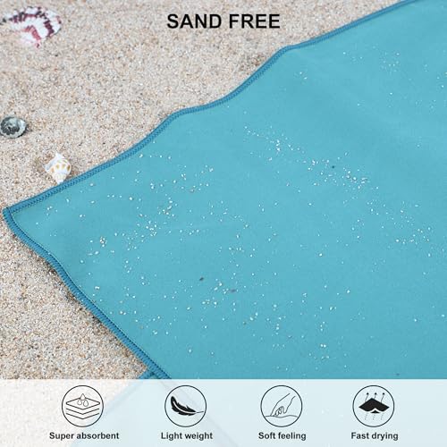 Rainleaf Microfiber Towel Perfect Travel & Gym & Camping Towel. Quick Dry - Super Absorbent - Ultra Compact - Lightweight. Suitable for Trip, Beach, Shower, Backpacking, Pool - Image 5