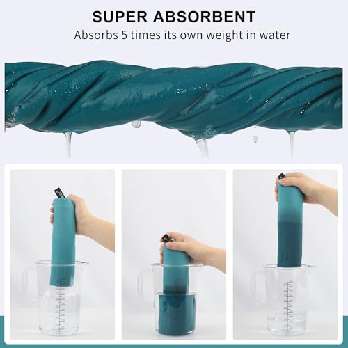Rainleaf Microfiber Towel Perfect Travel & Gym & Camping Towel. Quick Dry - Super Absorbent - Ultra Compact - Lightweight. Suitable for Trip, Beach, Shower, Backpacking, Pool - Image 4