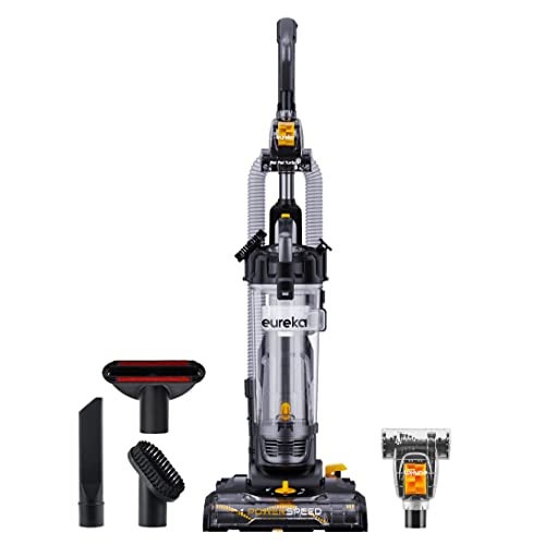EUREKA PowerSpeed Lightweight Powerful Upright Vacuum Cleaner for Carpet and Hard Floor, Pet Turbo, Black,Yellow - Image 1